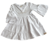Bílé mušelínové šaty