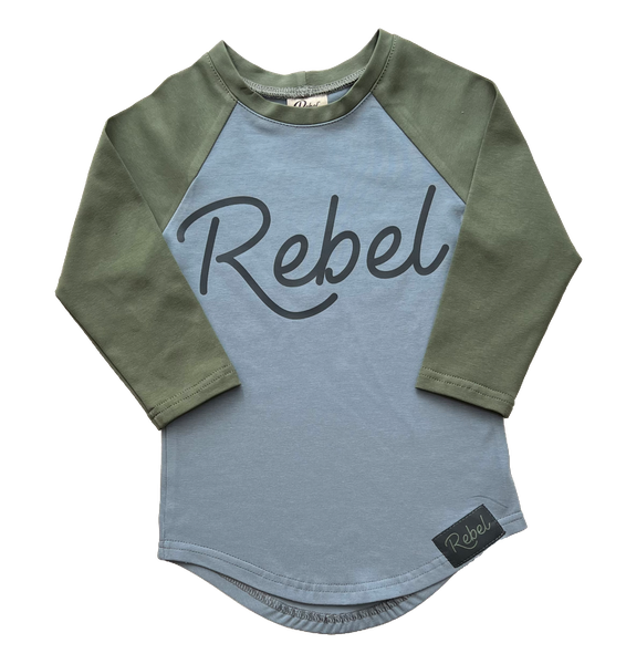 Modré-khaki tričko Rebel